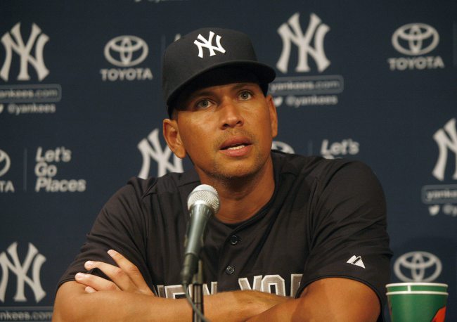 Alex Rodriguez faces the media after 211 game ban